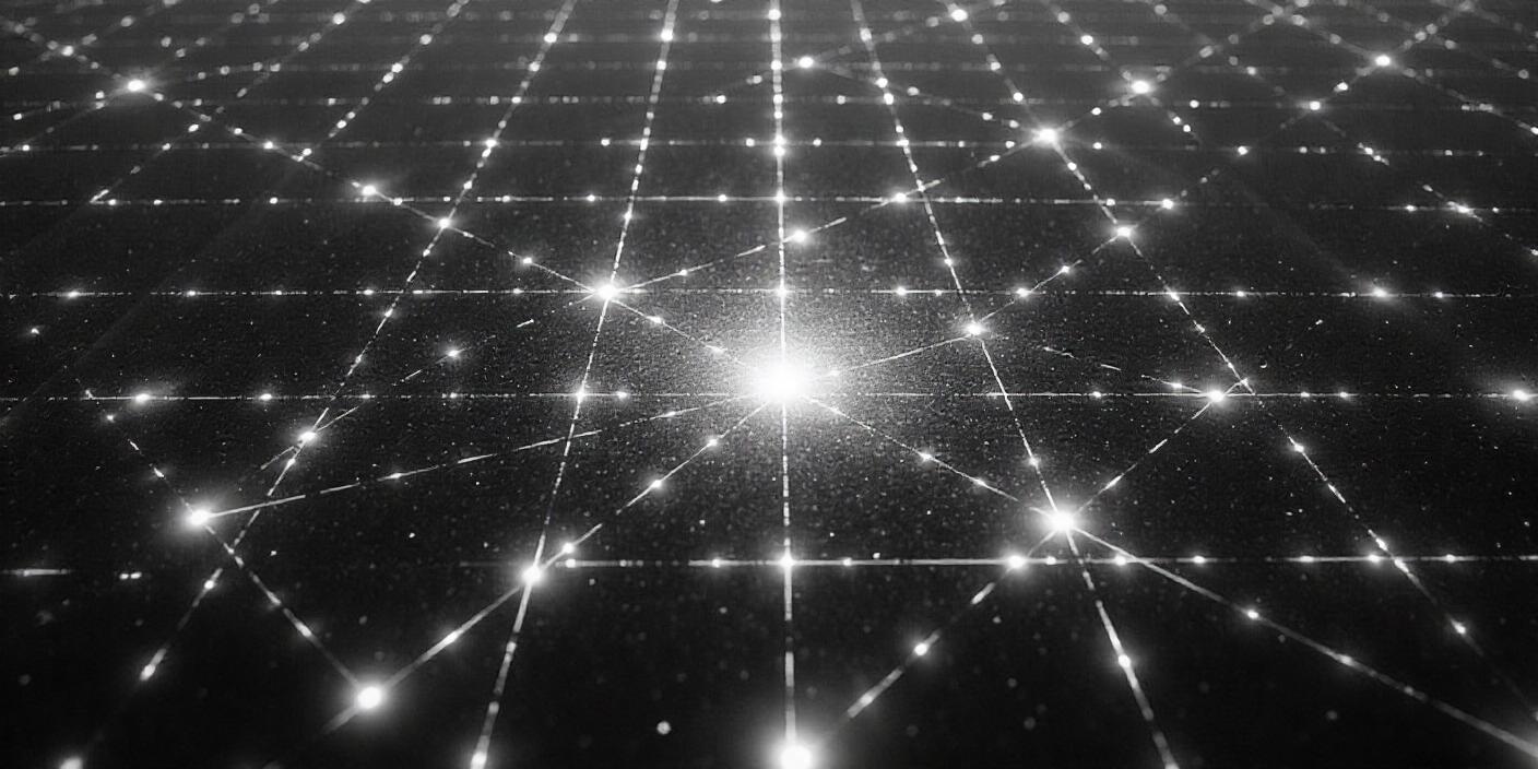 Cities connected on a digital grid